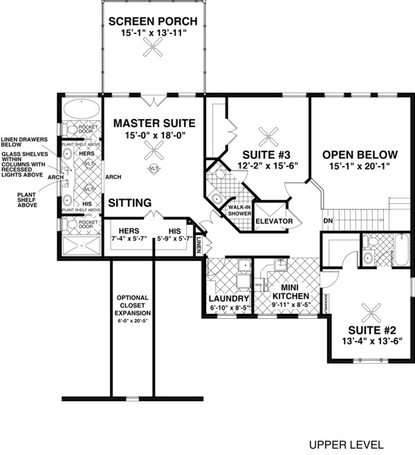 Upper Level Floorplan